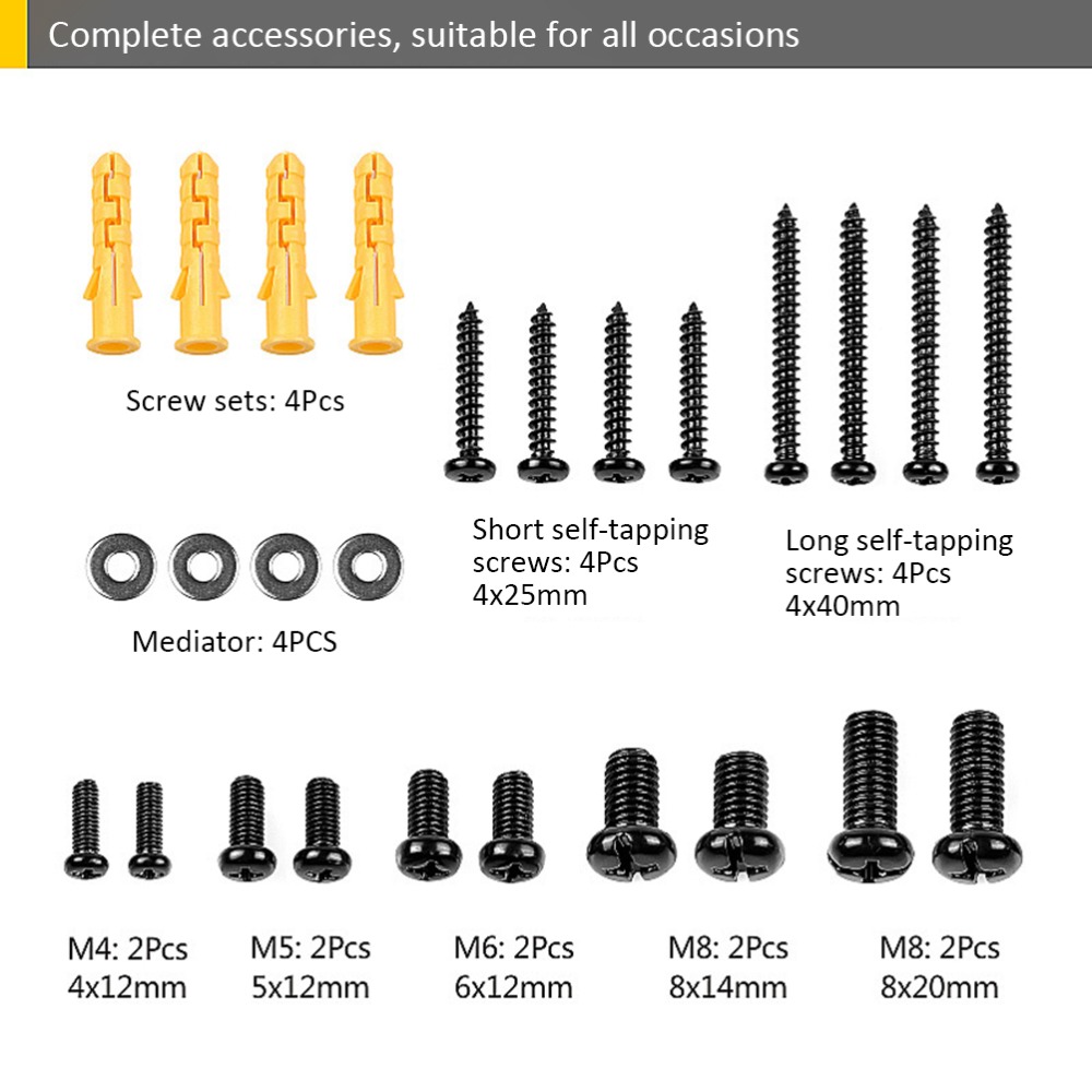 Earthquake Anchor Strap - 2Pcs Tali Pengaman Furnitur Nilon Hitam,