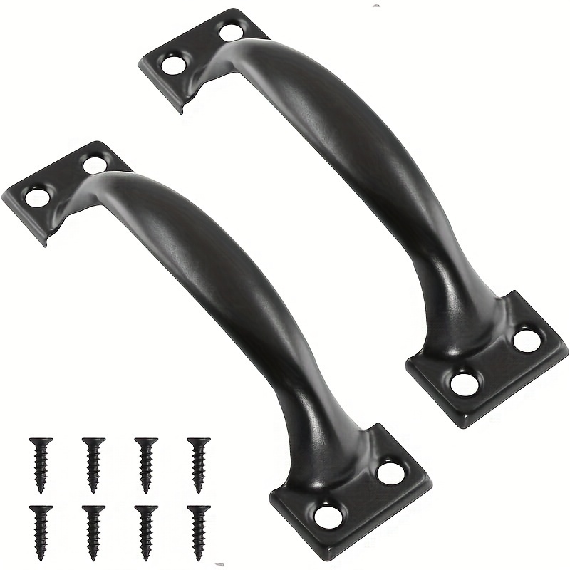 Window Lock Bar - 2 Buah Gagang Besi Furnitur DIY