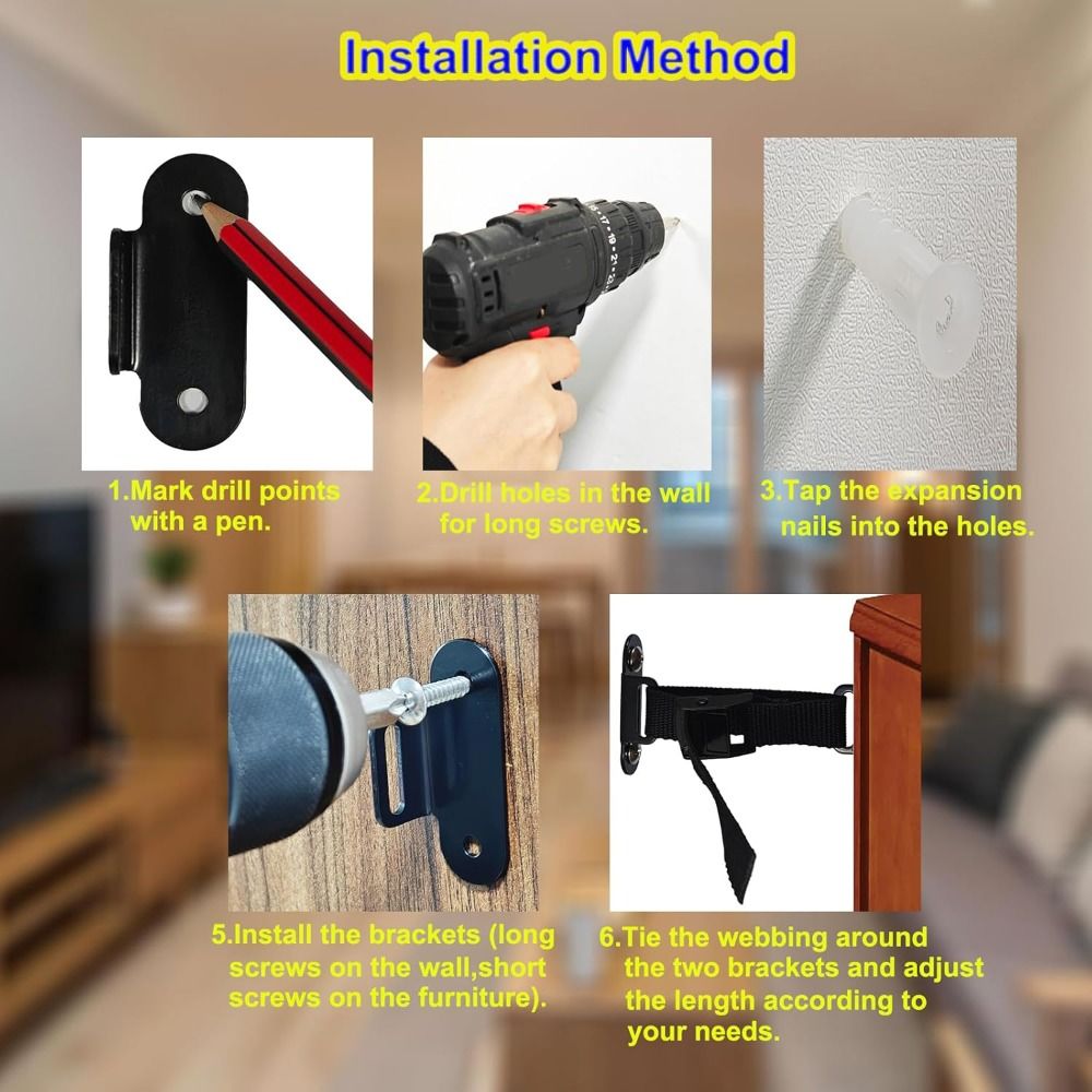 Penahan Furnitur Anti Gempa Un - Earthquake Anchor Strap ulasan dan harga